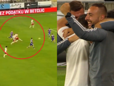 Kapitalny centrostrzał i jeszcze lepszy gol Piaseckiego! ŁKS Łódź gromi beniaminka! [WIDEO]