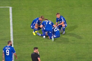 Fatalne wieści na początku meczu z Crveną. Kolejny piłkarz Lecha z kontuzją!