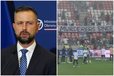 Kosiniak-Kamysz reaguje na skandaliczny transparent izraelskich kibiców