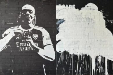 Kibice Tottenhamu nie wytrzymali! Mural niedoszłego piłkarza oblany farbą!