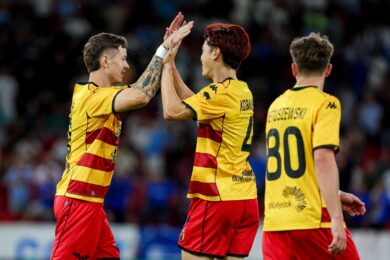 Jagiellonia w fazie ligowej Ligi Konferencji! Albańczycy się jednak postawili [WIDEO]