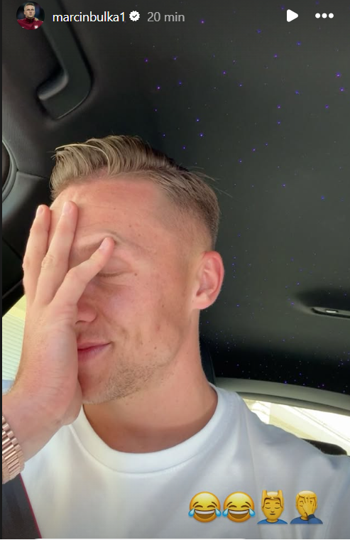 Marcin Bułka po powołaniach (źródło: Instagram)