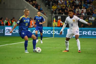 Taki napis pojawił się na meczu Ukraina – Francja we Wrocławiu!