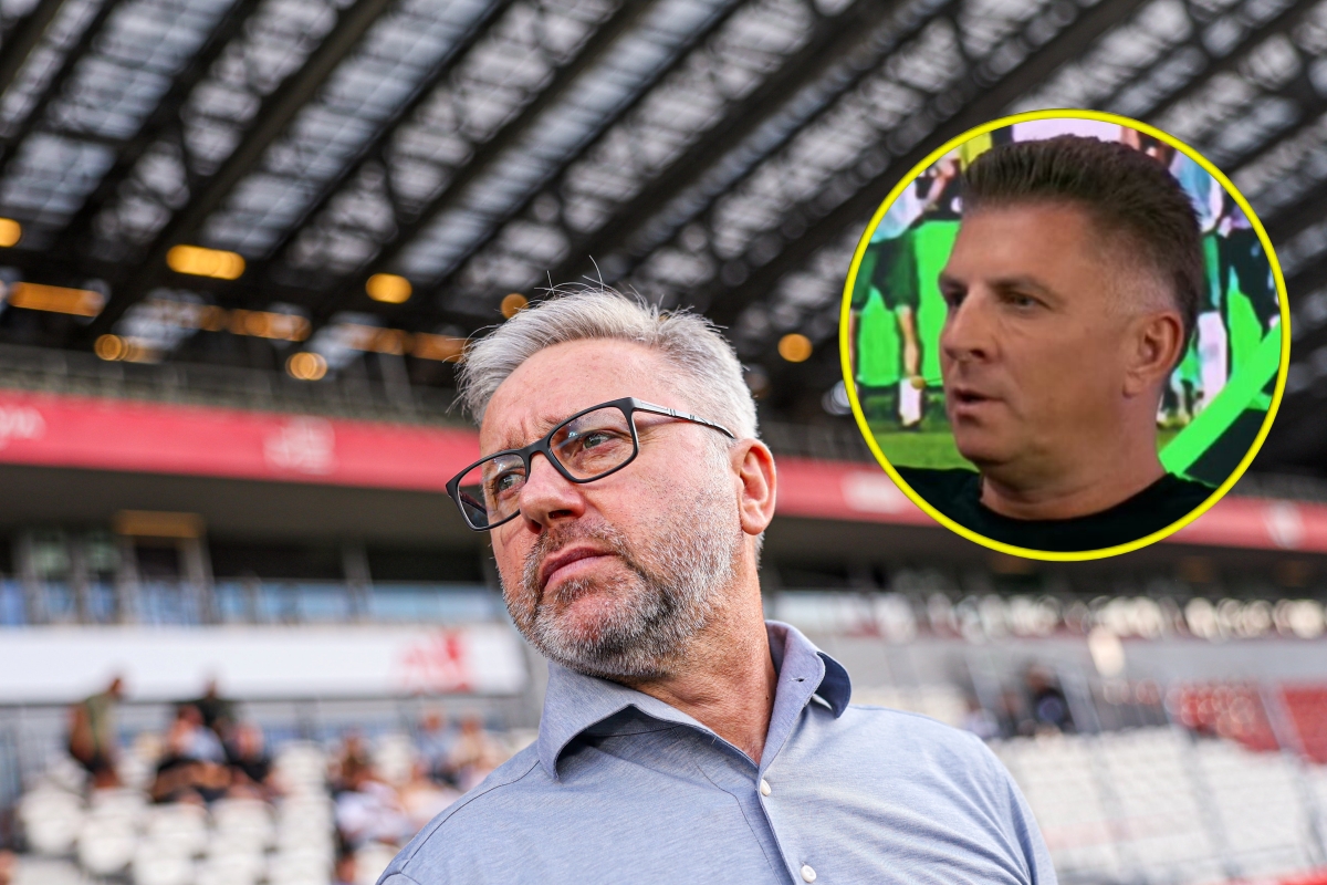 Jerzy Brzęczek podczas meczu reprezentacji Polski U-21