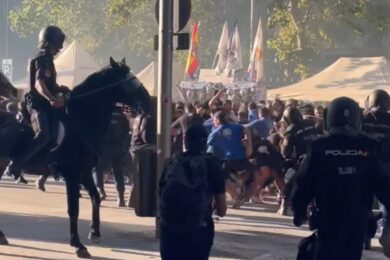 Sceny przed meczem Realu w LM! Musiała interweniować policja