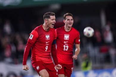 Lewandowski na 2:0 z Litwą! Cudowne trafienie głową [WIDEO]