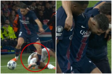 Bandycki faul w hicie Ligi Mistrzów. Gwiazdor PSG usłyszał diagnozę