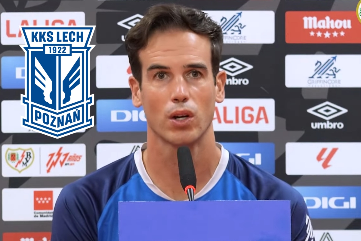 Inigo Perez, trener Rayo Vallecano, podczas konferencji prasowej