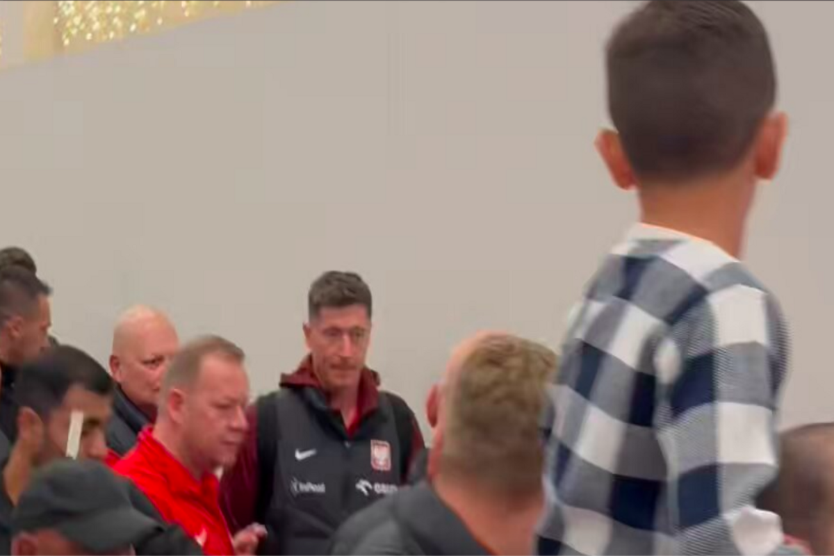 Lewandowski na lotnisku w Malcie