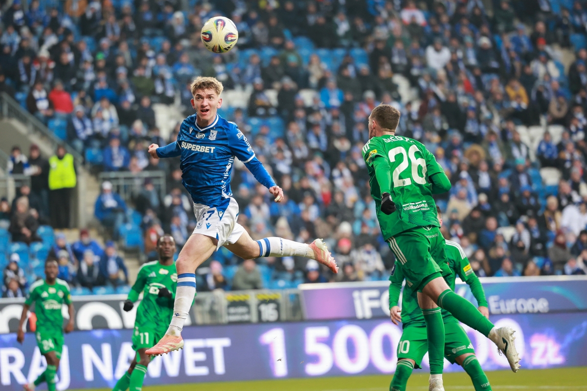 Wojciech Mońka podczas meczu Lech Poznań - Radomiak Radom