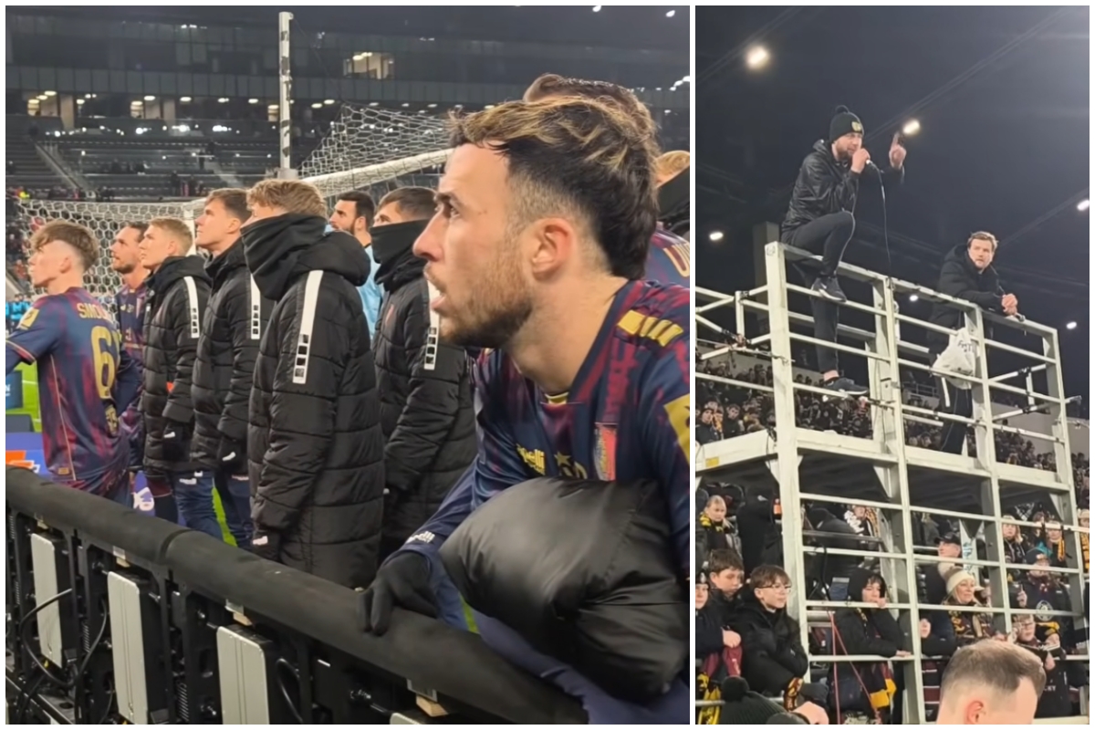 Pogoń Szczecin zawodnicy i kibic