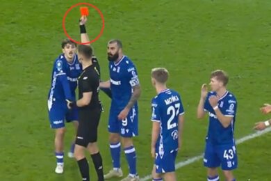 Lech znów bez wygranej! Kończył mecz w dziesiątkę! [WIDEO]
