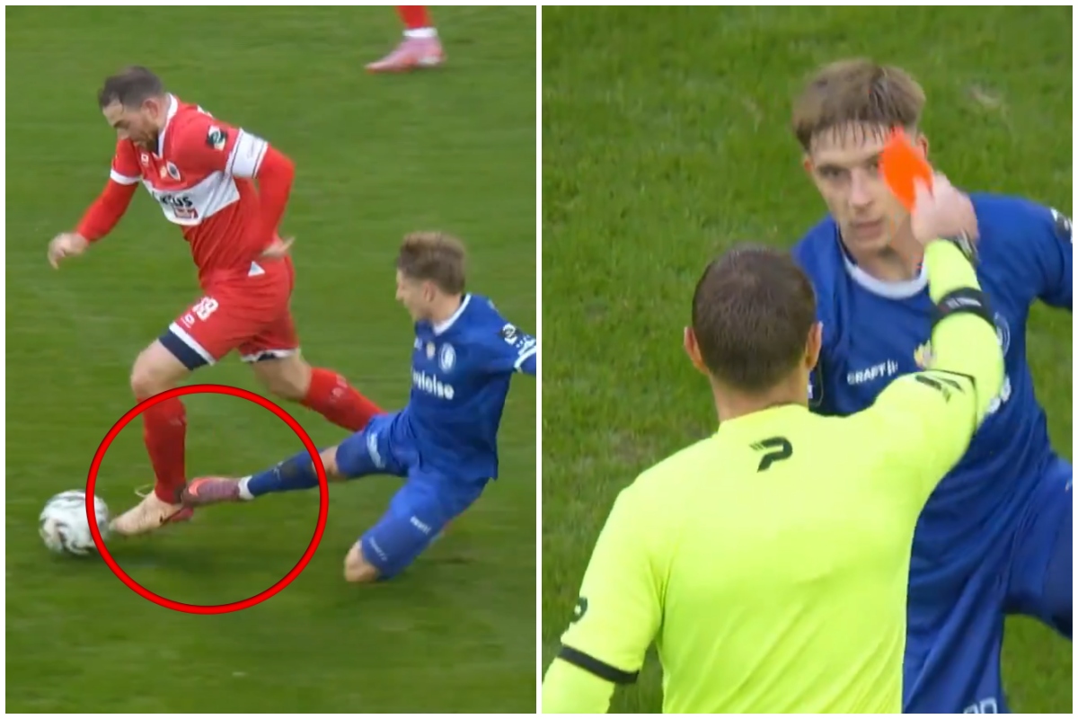 Reprezentant Polski wyleciał z boiska za brutalny faul. Nawet nie protestował [WIDEO]