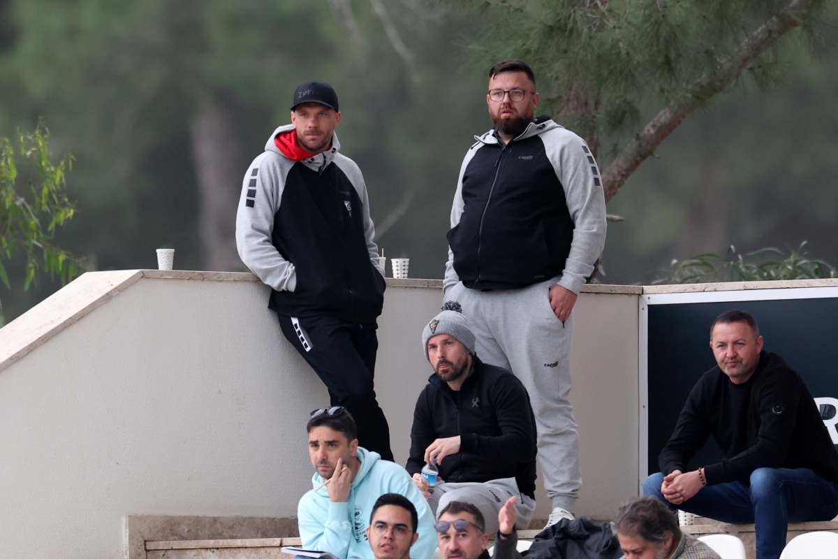 Lukas Podolski i Łukasz Milik