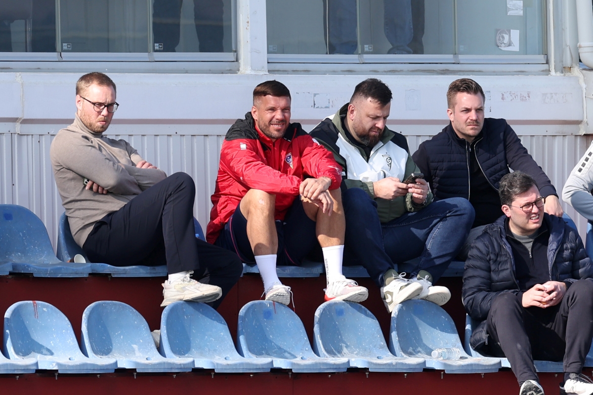 Lukas Podolski i Łukasz Milik