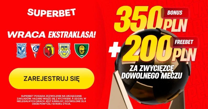 Superbet rozdaje Canal+ Online na 3 miesiące! Oglądaj Ekstraklasę za darmo